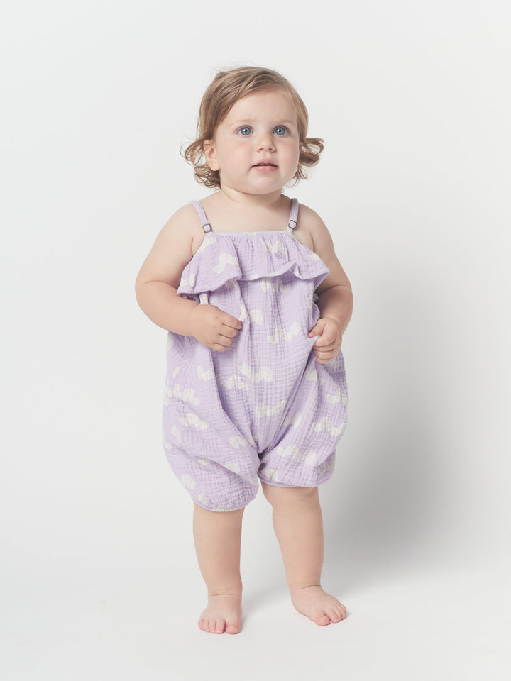 Waves all over romper