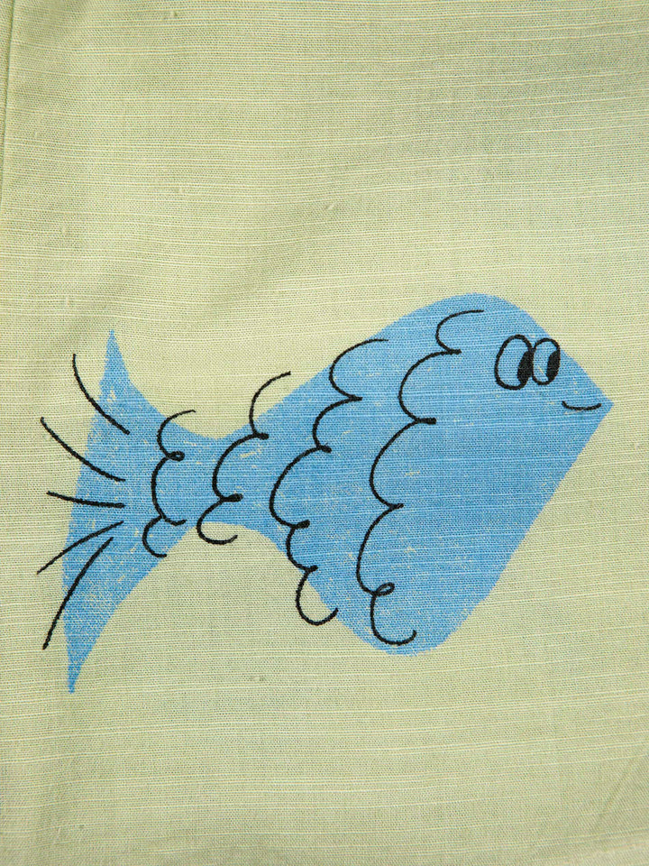 Multicolor Fish all over woven shorts