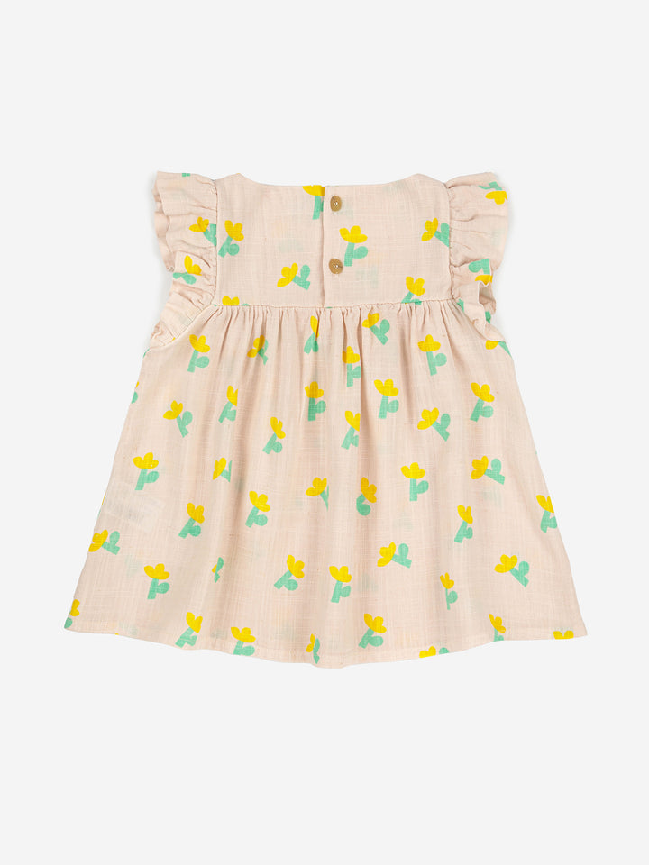 Sea Flower all over ruffle dress