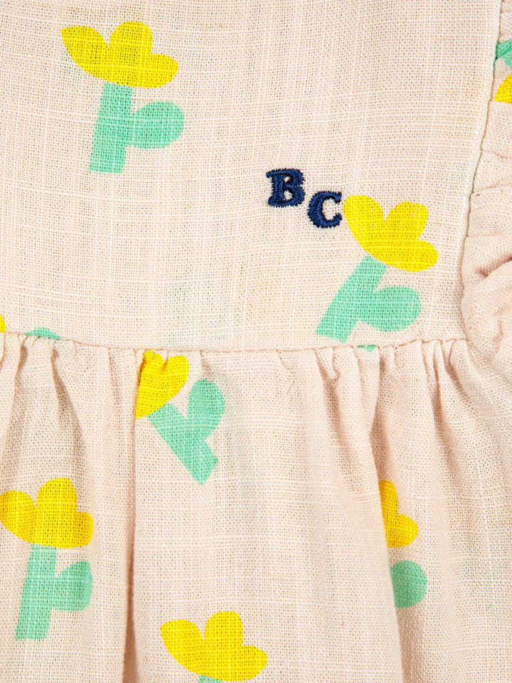 Sea Flower all over ruffle dress