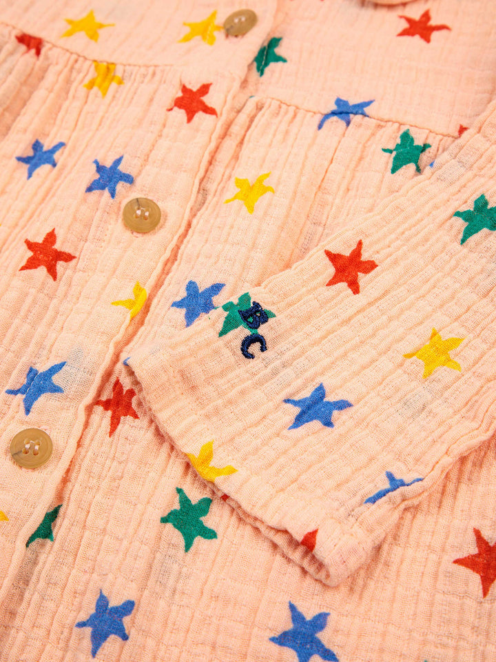 Multicolor Stars woven dress