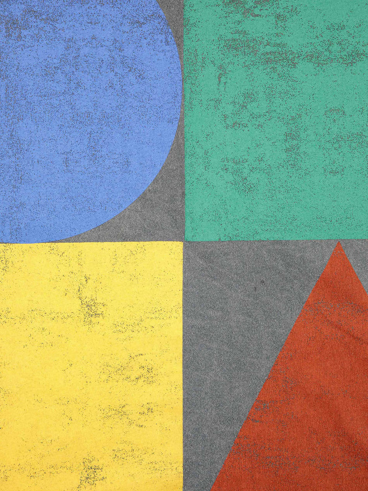 Geometric Color Block T-shirt