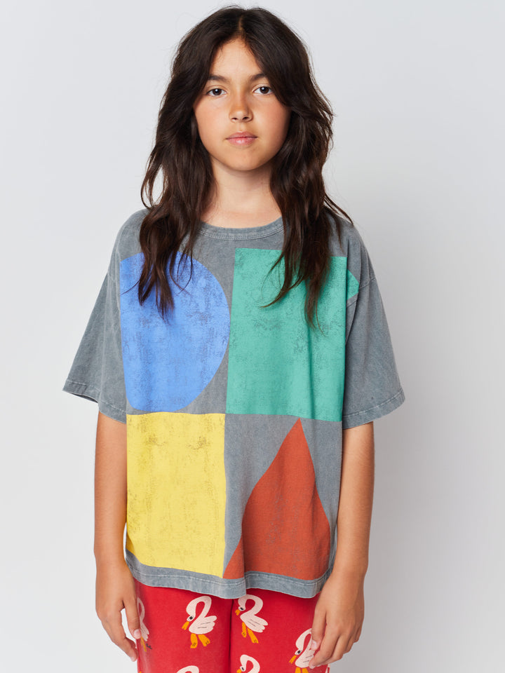 Geometric Color Block T-shirt