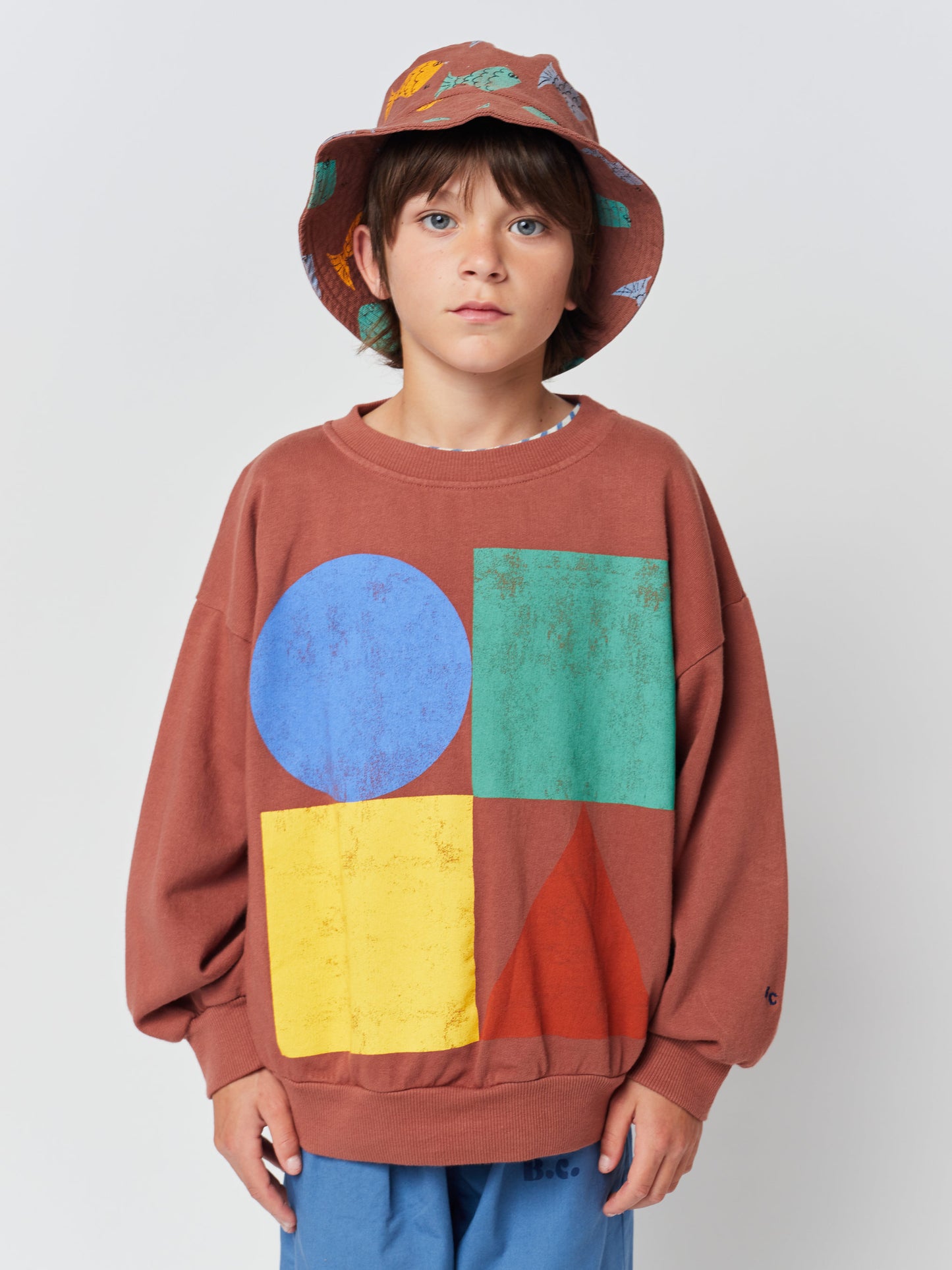 Geometric Color Block sweatshirt