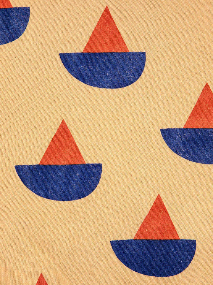 Sail Boat all over zipped sweatshirt