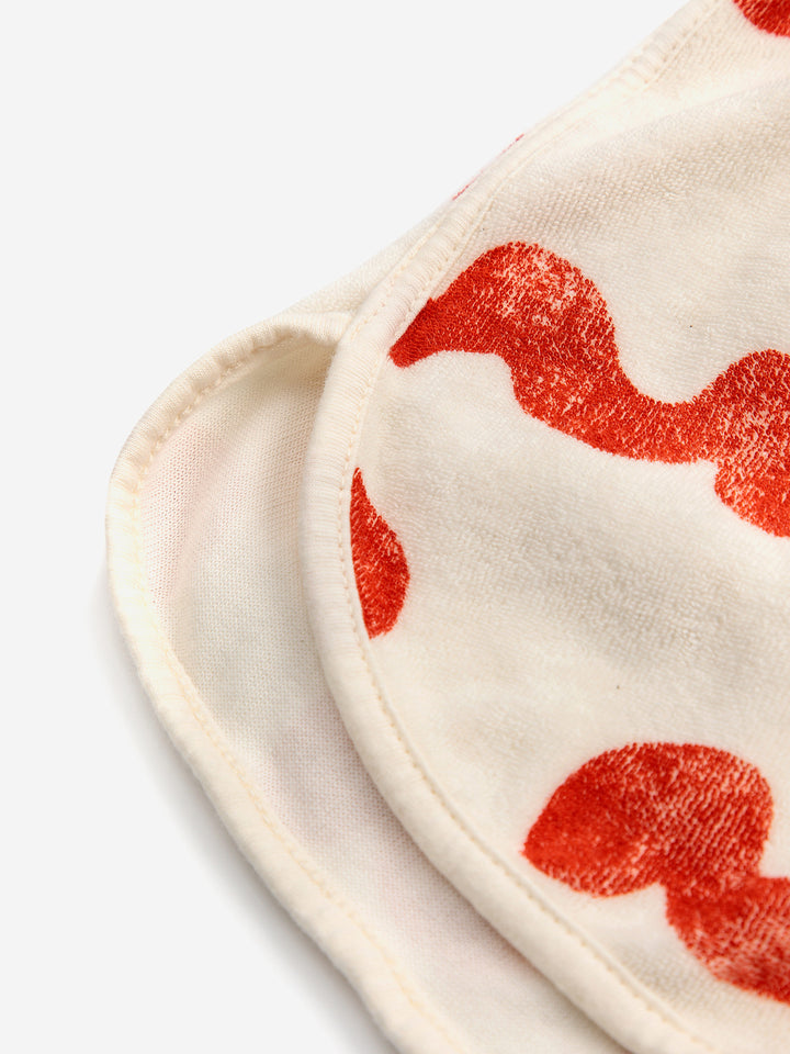 Waves all over terry shorts