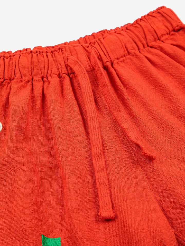 Geometric Shapes woven bermuda shorts