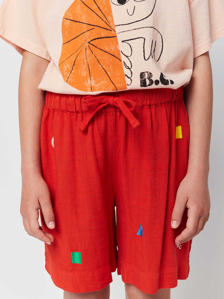 Geometric Shapes woven bermuda shorts