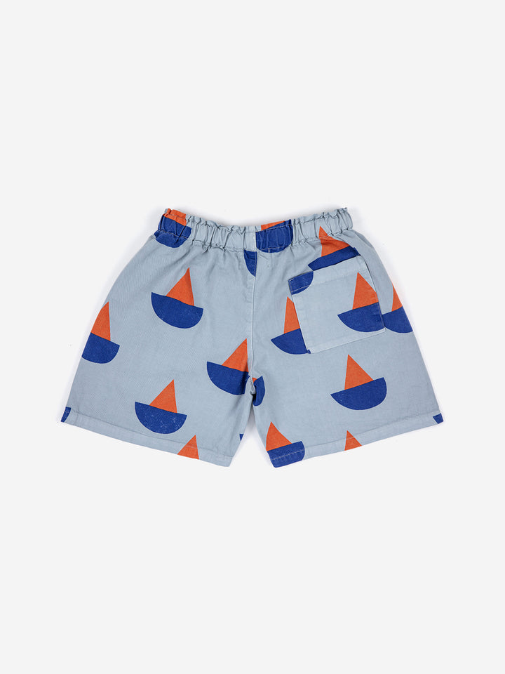 Sail Boat all over woven shorts