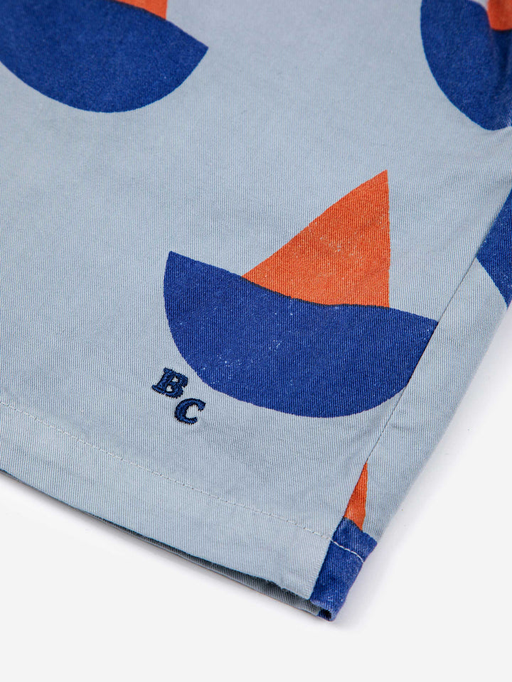 Sail Boat all over woven shorts