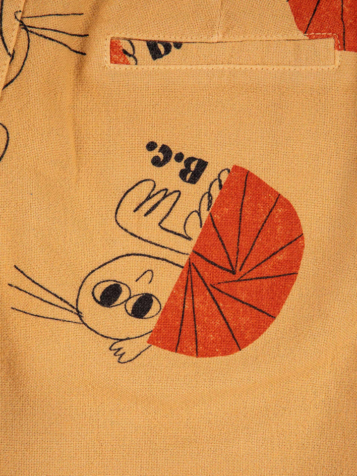 Hermit Crab all over woven bermuda shorts