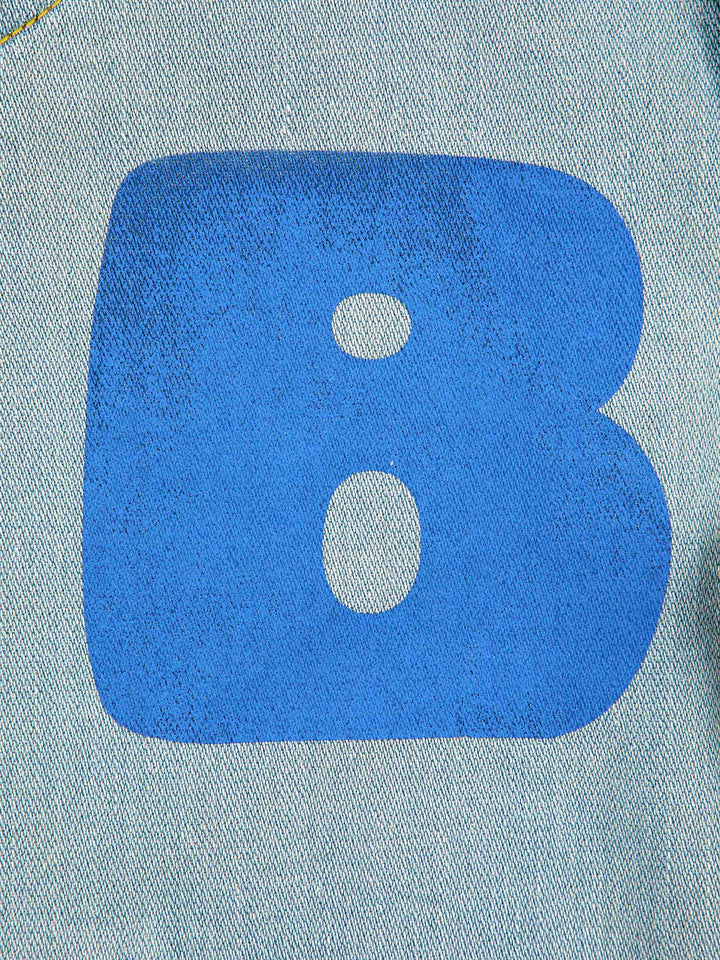 Bobo Choses color block denim bermuda shorts