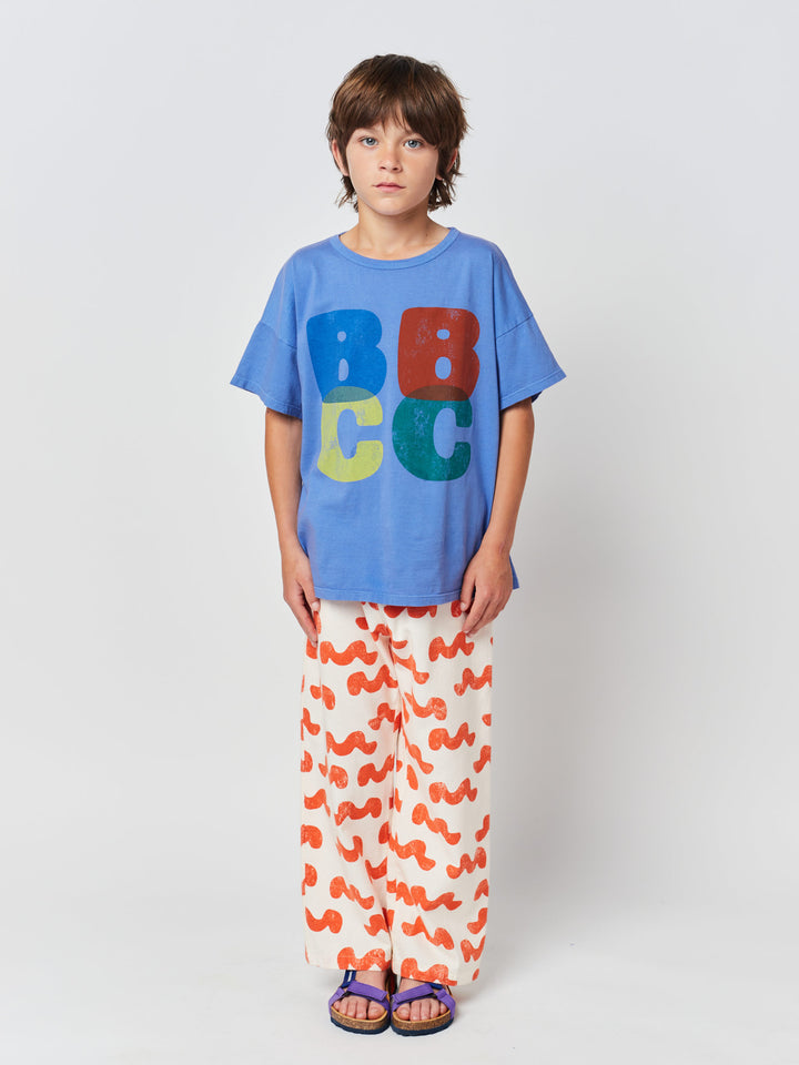 Waves all over woven pants