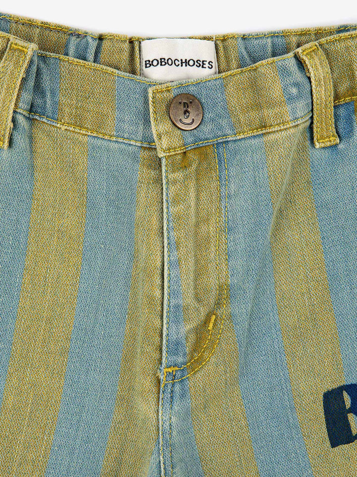 Vertical Stripes denim pants
