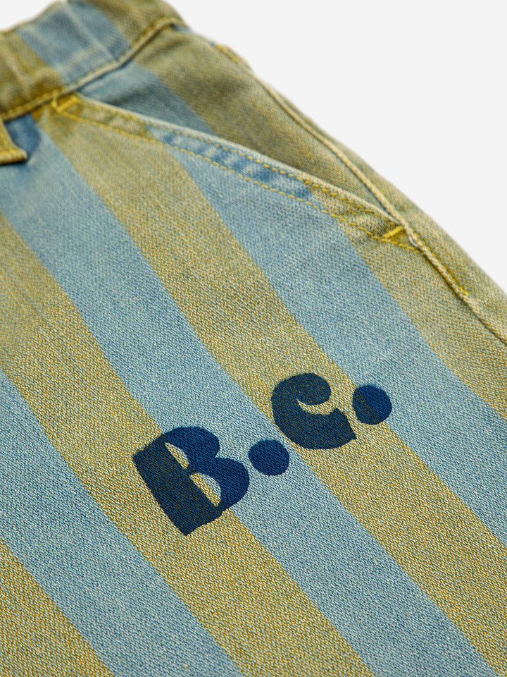 Vertical Stripes denim pants