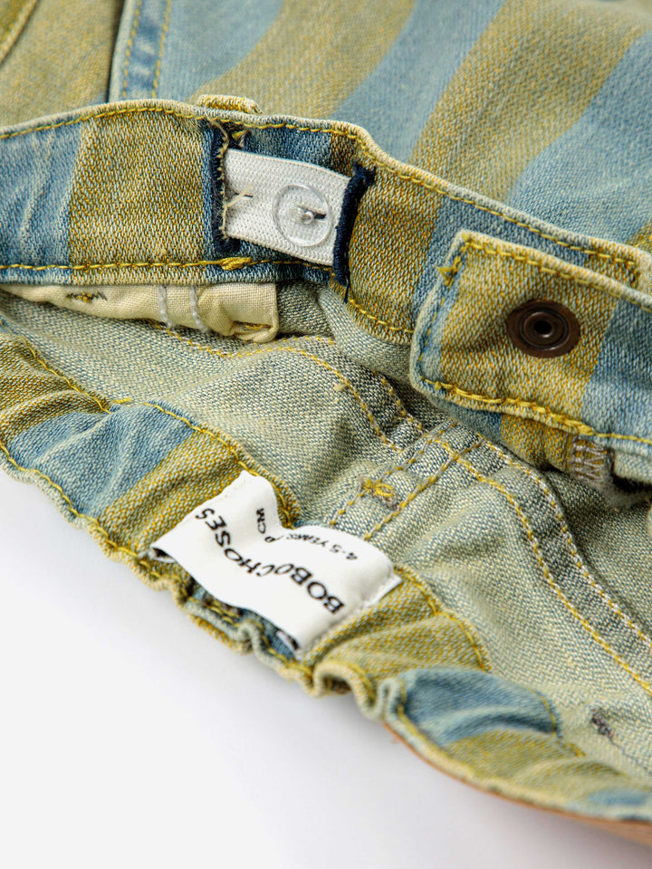 Vertical Stripes denim pants