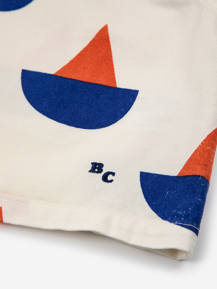 Sail Boat all over woven tank top