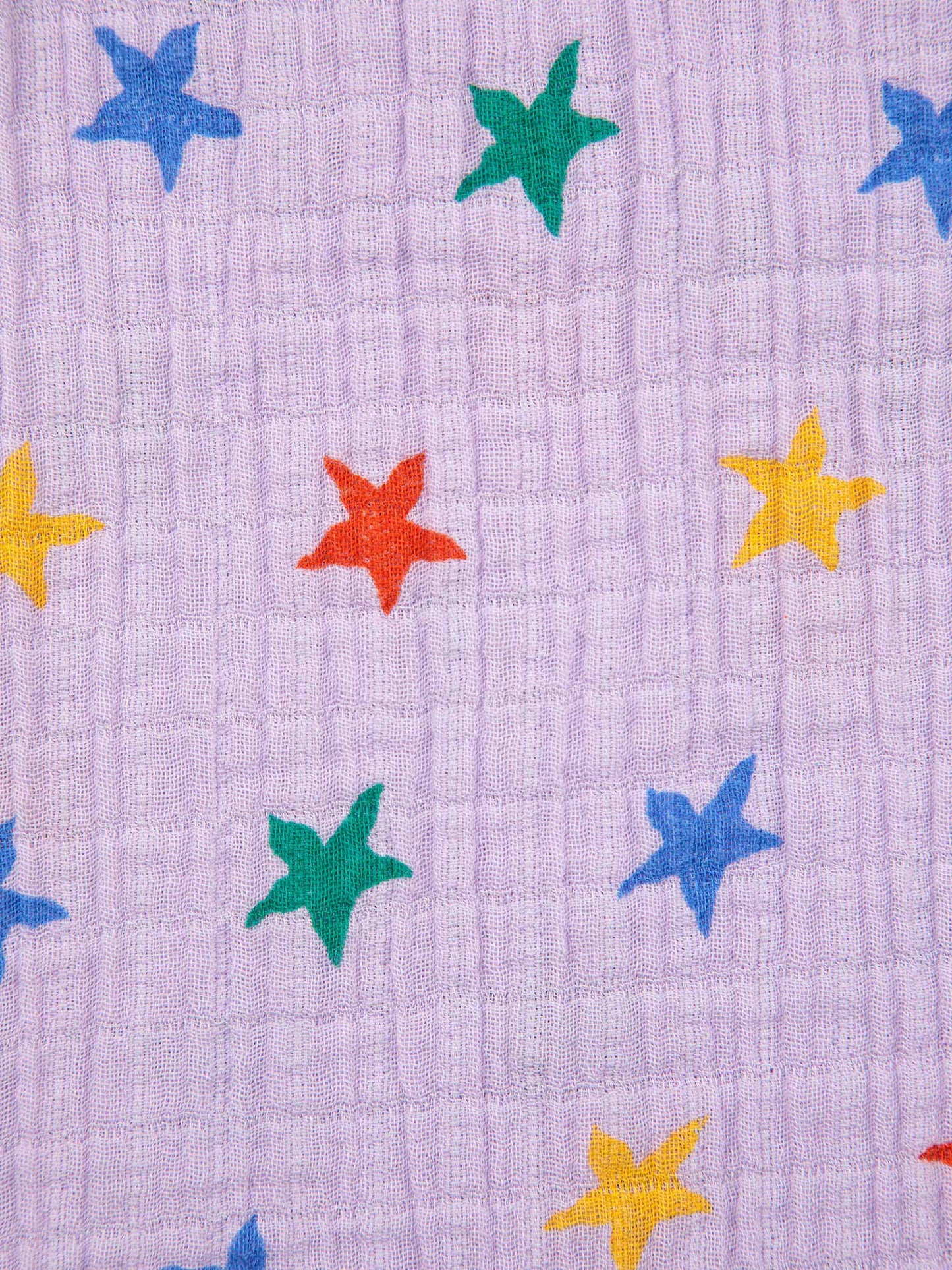 Multicolor Stars all over woven midi skirt