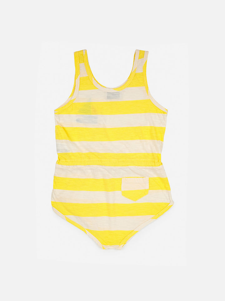 Yellow stripes playsuit