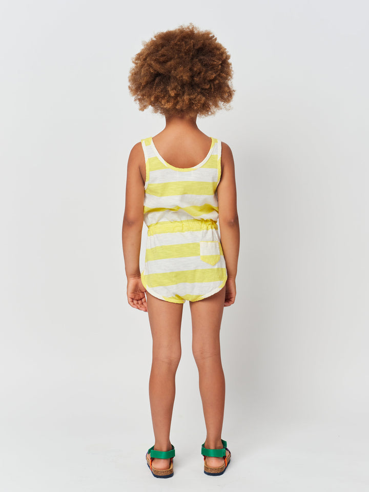 Yellow stripes playsuit