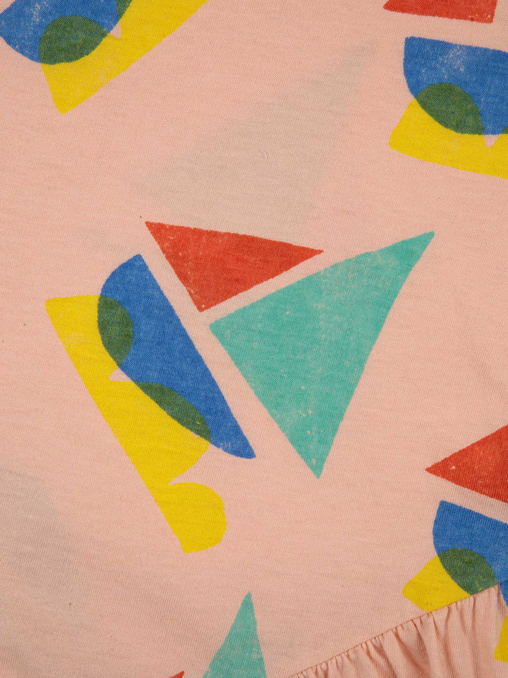 Multicolor Sailboat ruffle dress