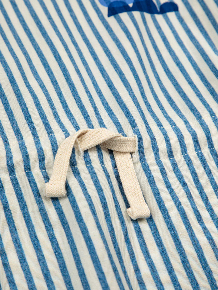 Blue Stripes long sleeve dress