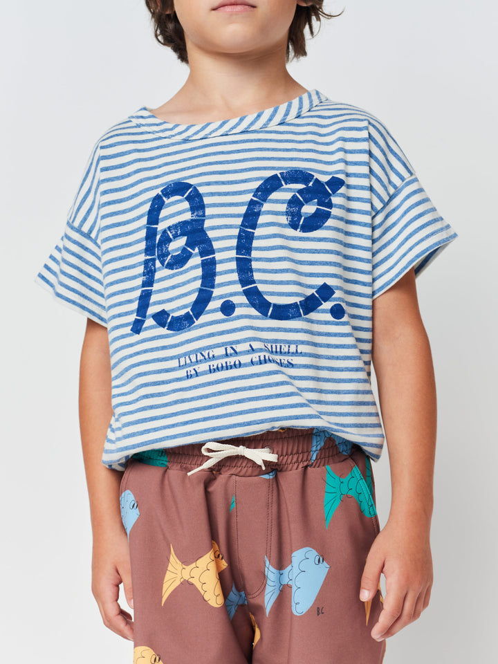 Multicolor fish all over swim bermuda shorts