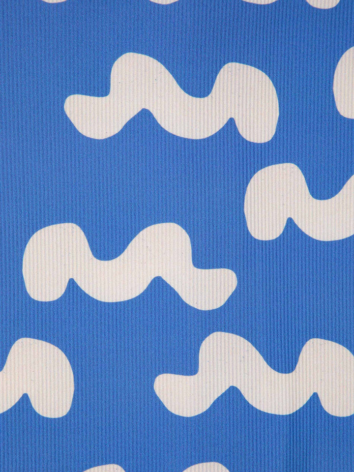 Waves all over swim overall