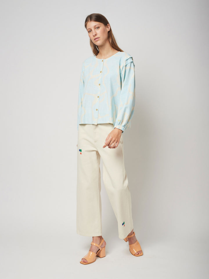 Camisa de manga larga estampado nácar