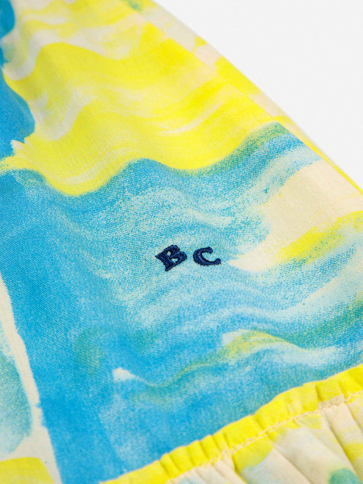 Faldilla acampanada estampat nacre perlat