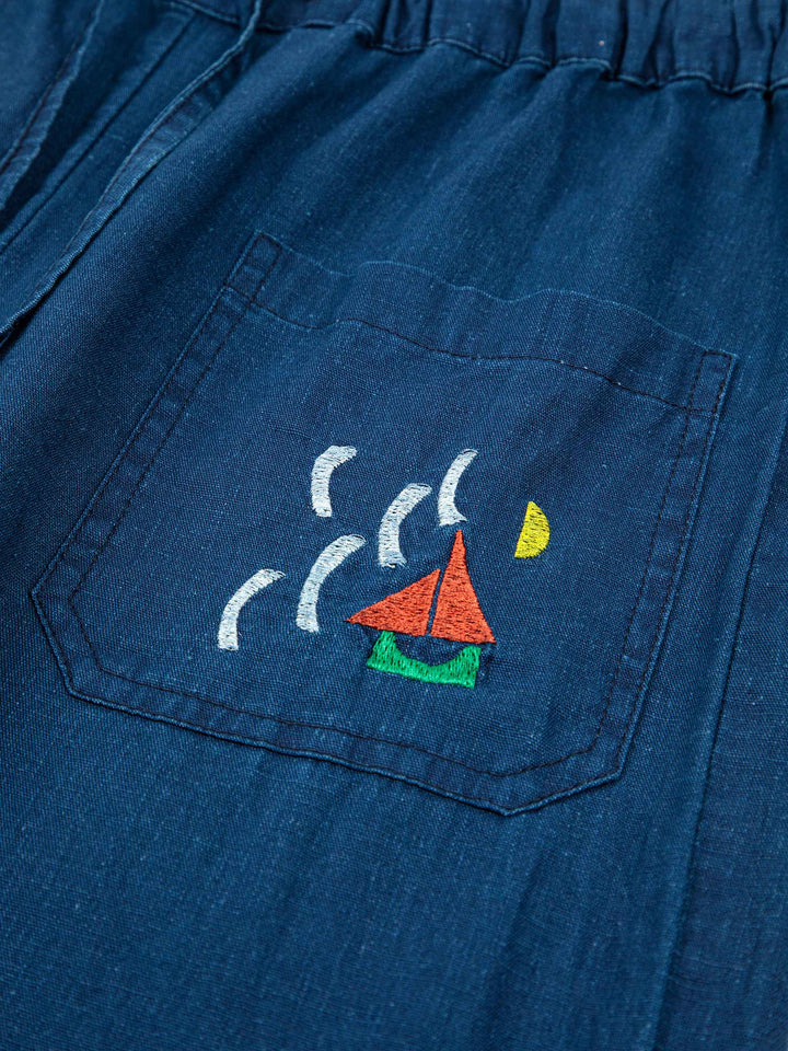 Pantalón holgado índigo