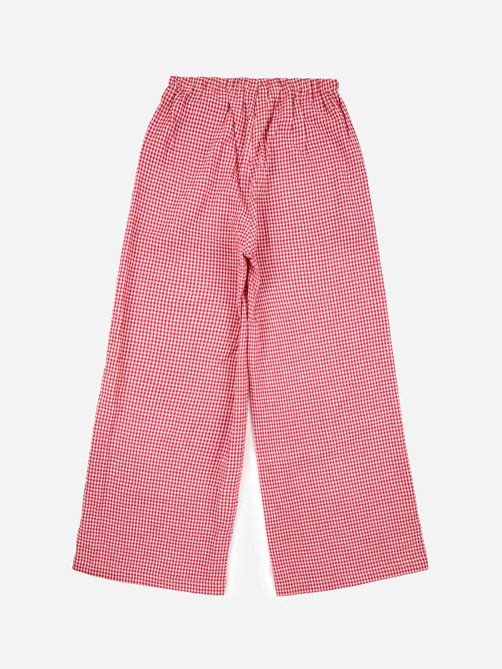 Vichy Straight Leg Trousers