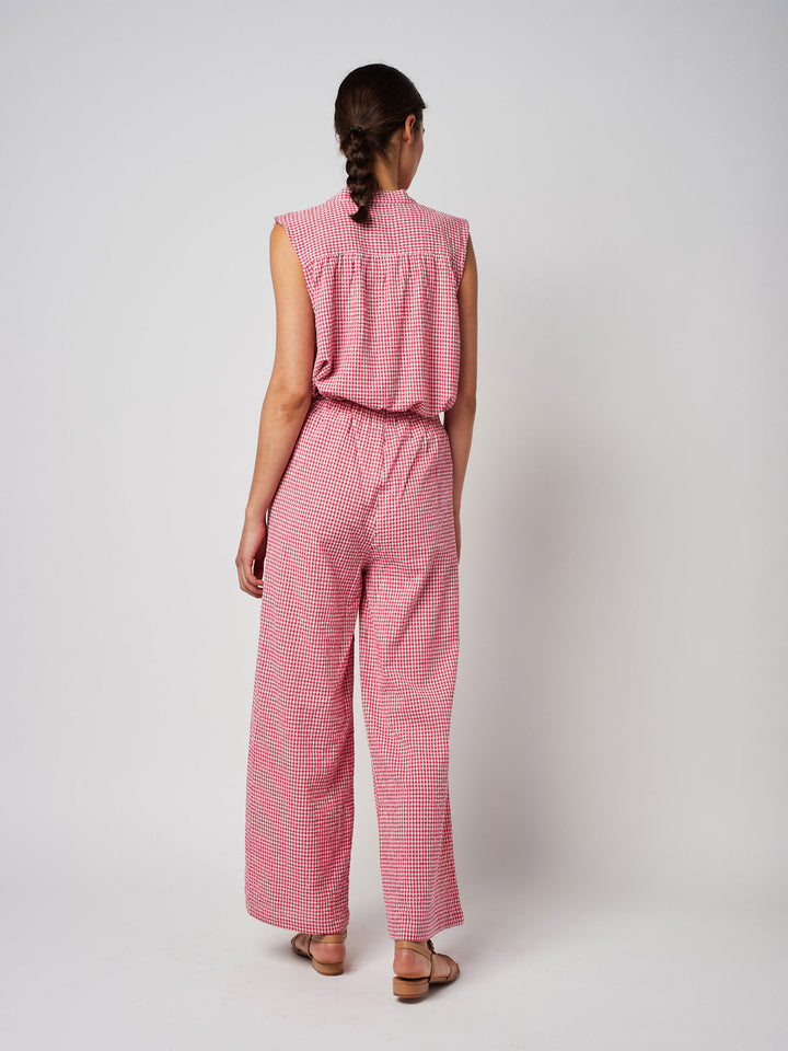 Vichy Straight Leg Trousers