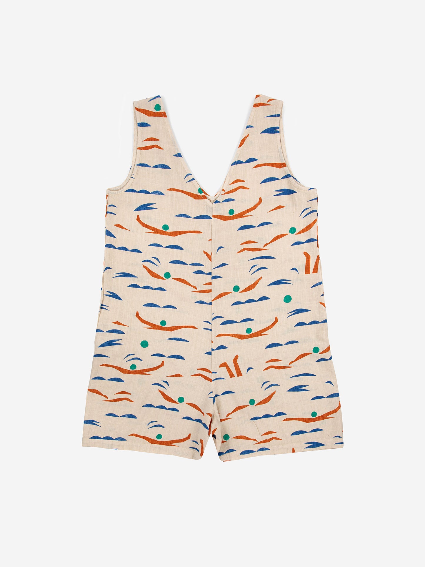Sleeveless Swimmers Printed Playsuit
