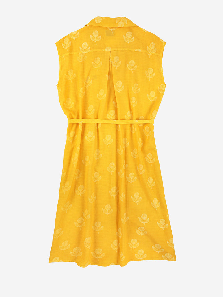 Vestit camiser sense mànigues flors