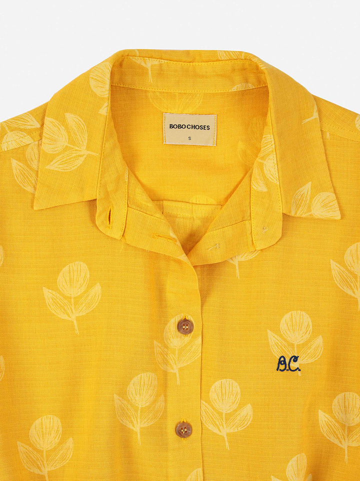 Vestit camiser sense mànigues flors