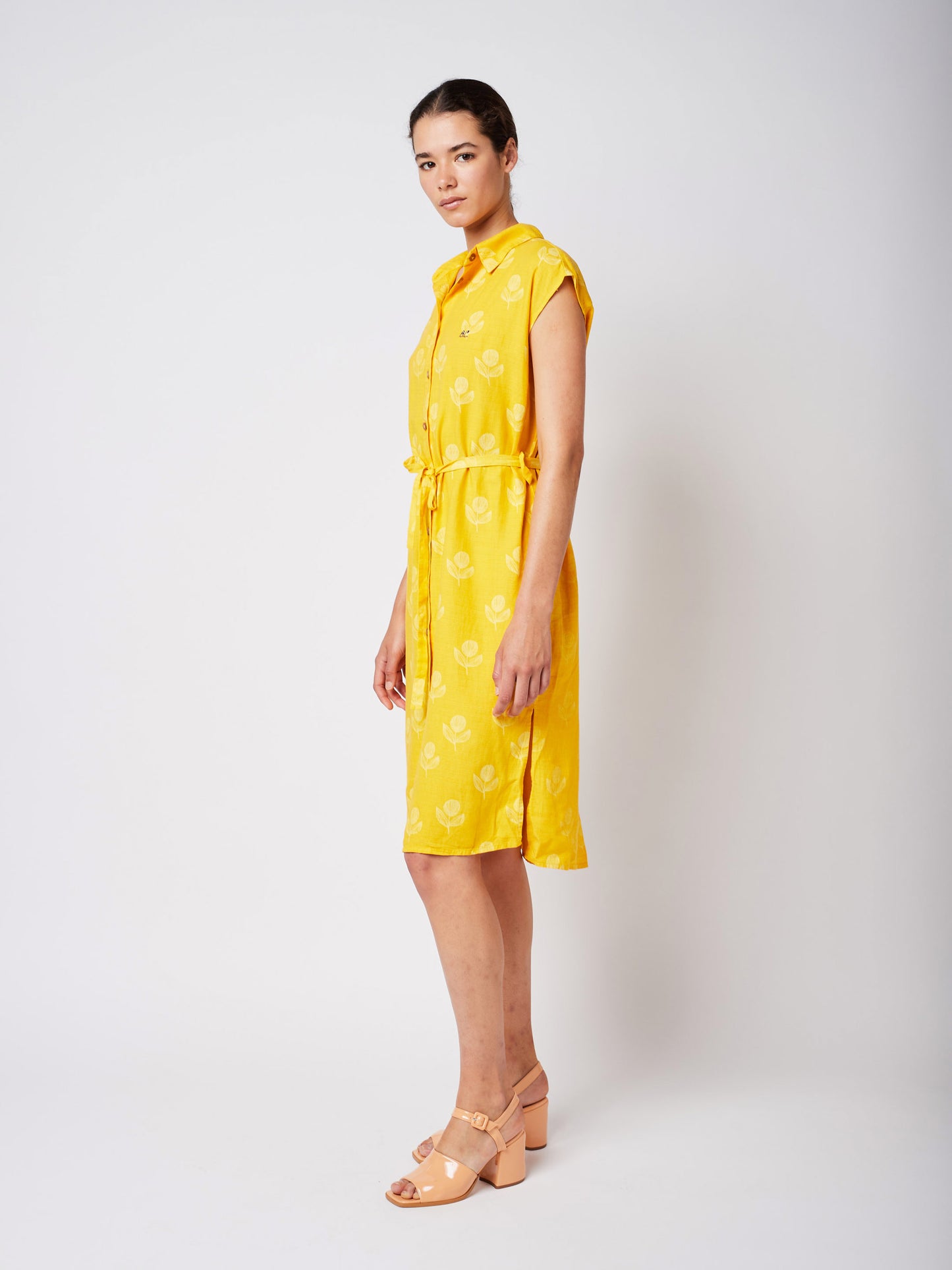 Bloom Sleeveless Shirt Dress