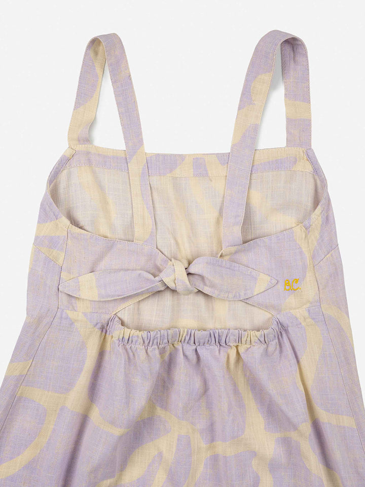 Vestit de tirants estampat nacre