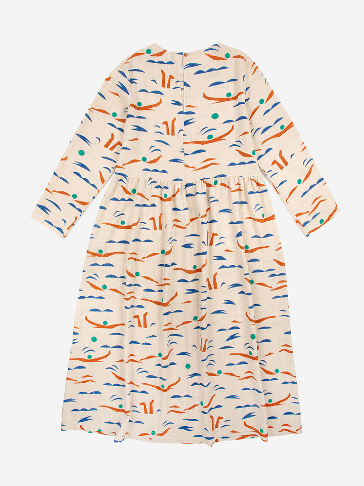 Vestit llarg acampanat nedadors