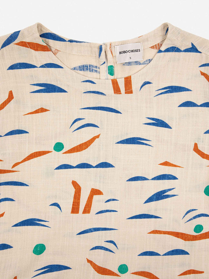 Vestit llarg acampanat nedadors