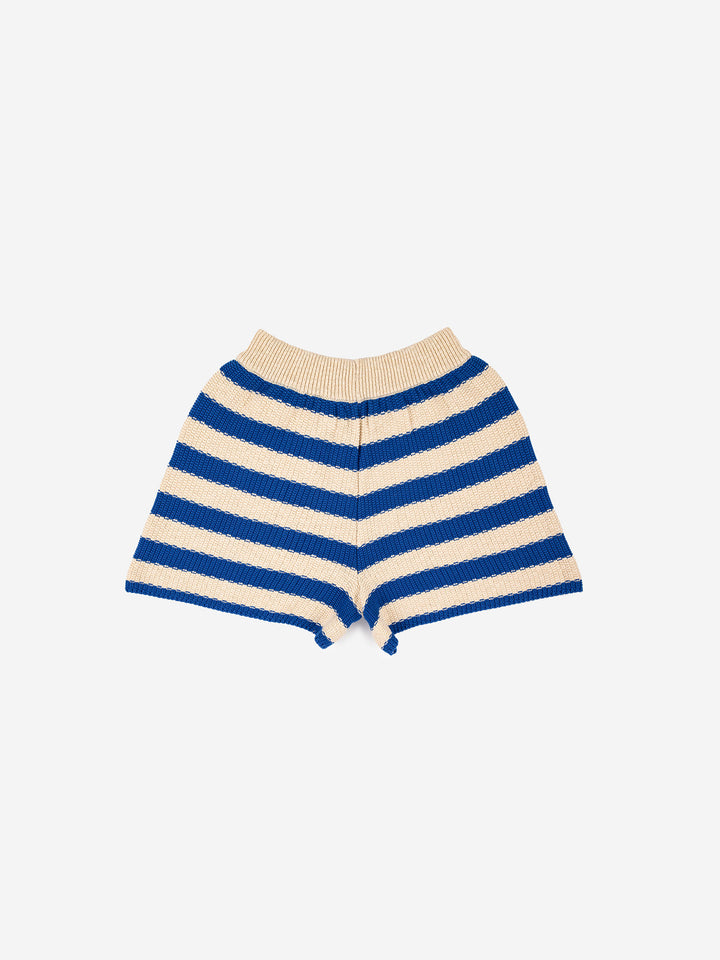 Pantalons curts de punt a ratlles