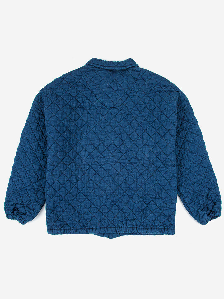 Indigo Blue Zip Bomber