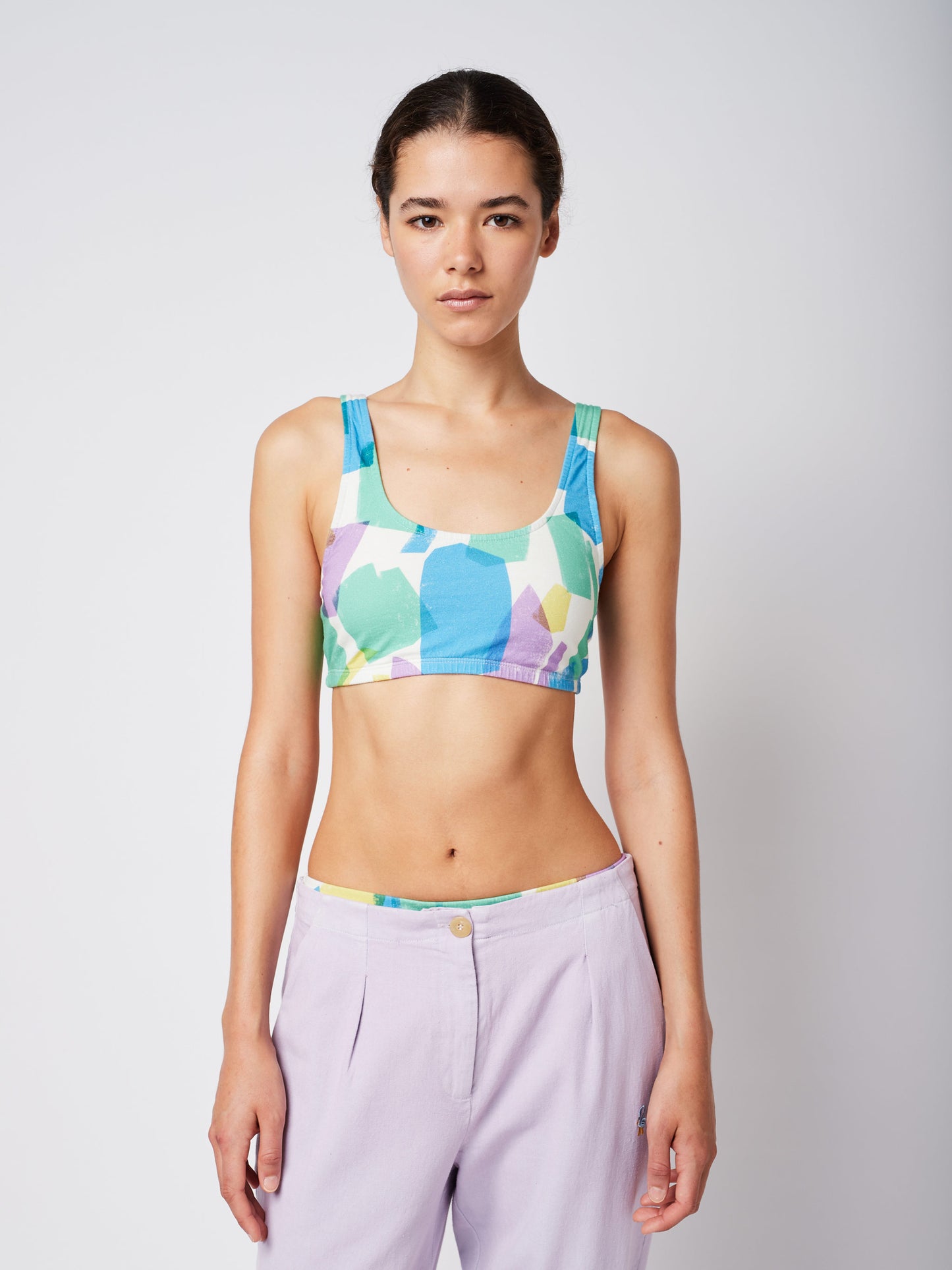 Multicolour Sporty Bikini Top