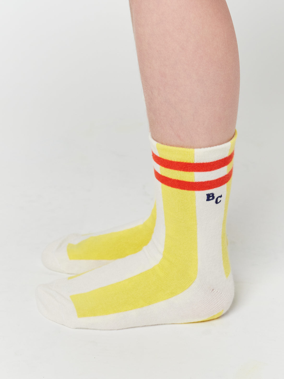 Yellow stripes long socks