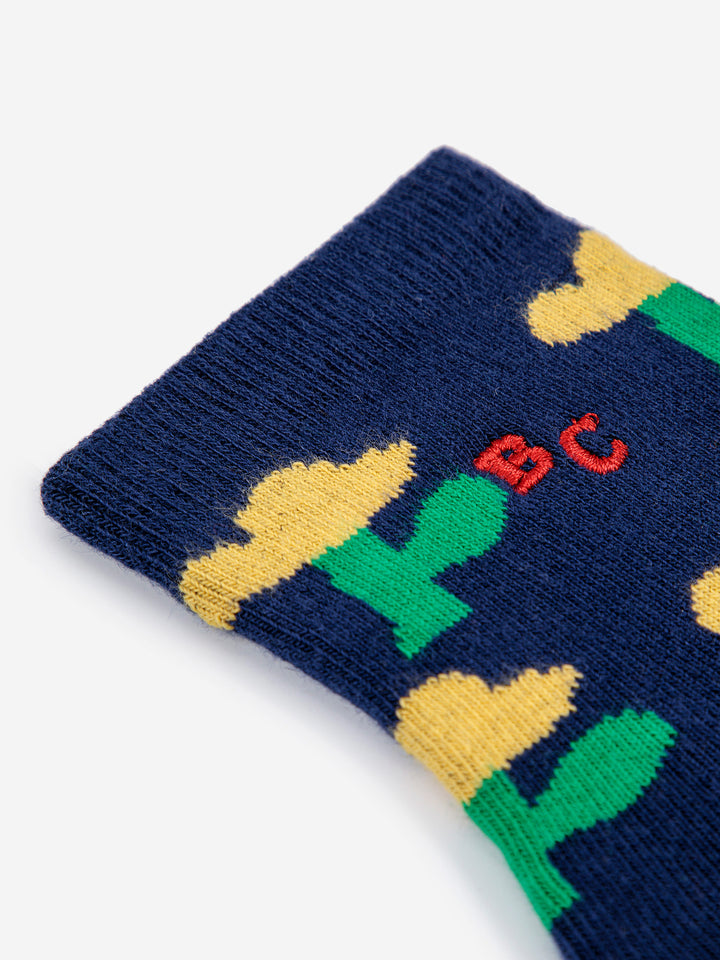 Sea Flower all over short socks