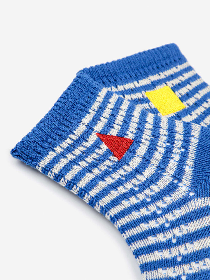 Blue Stripes short socks