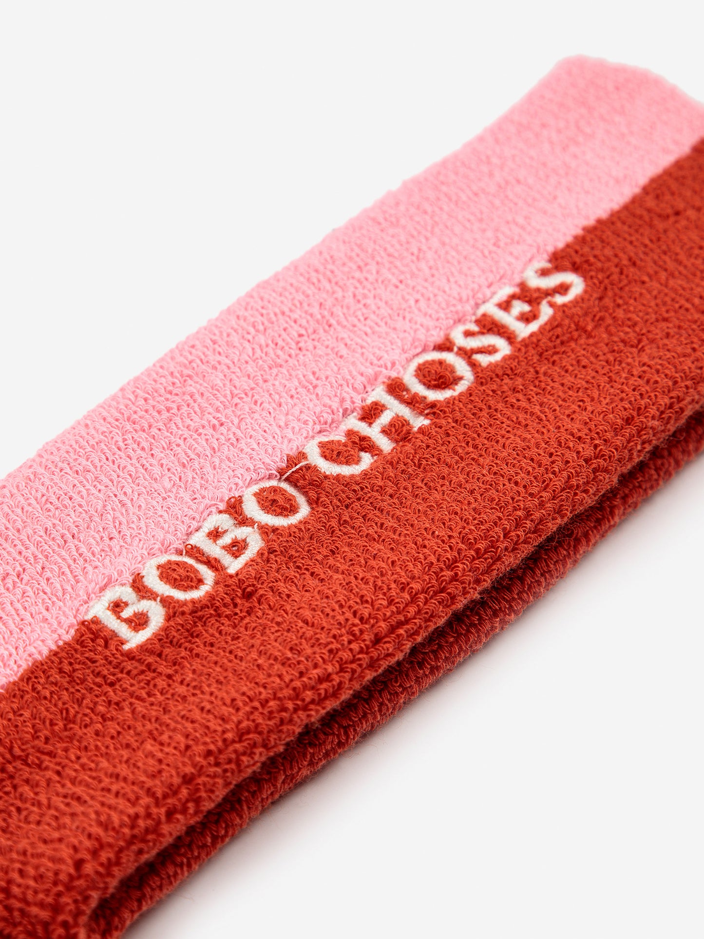 Bobo Choses pink towel headband