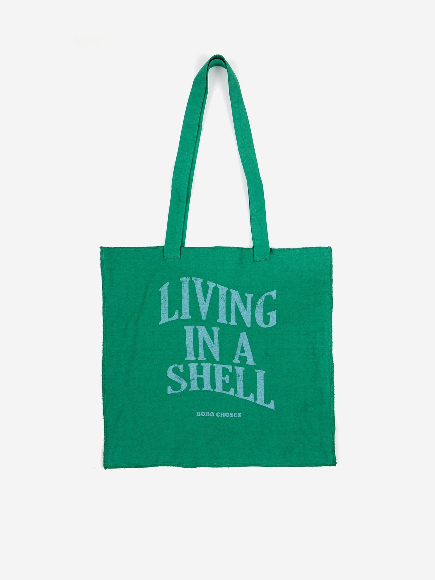 Living In A Shell green tote bag