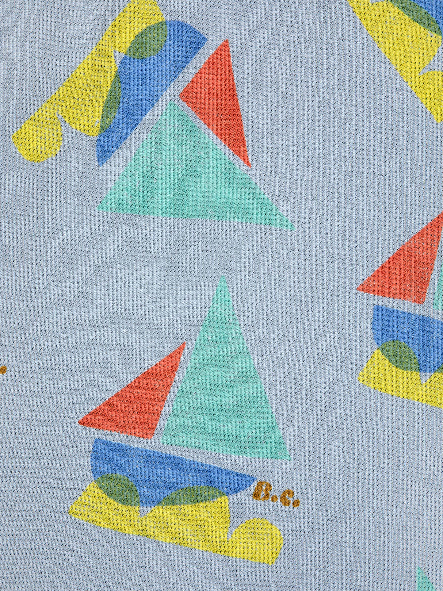 Multicolor sailboat all over polo