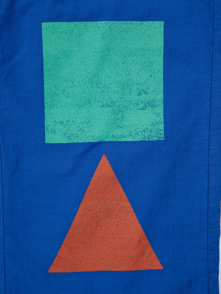 Geometric color block woven pants